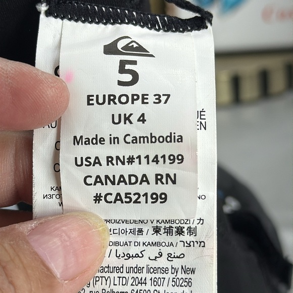 (C2)Quiksilver Syncro 3mm Black Neoprene Booties, size 5 women - Picture 10 of 16